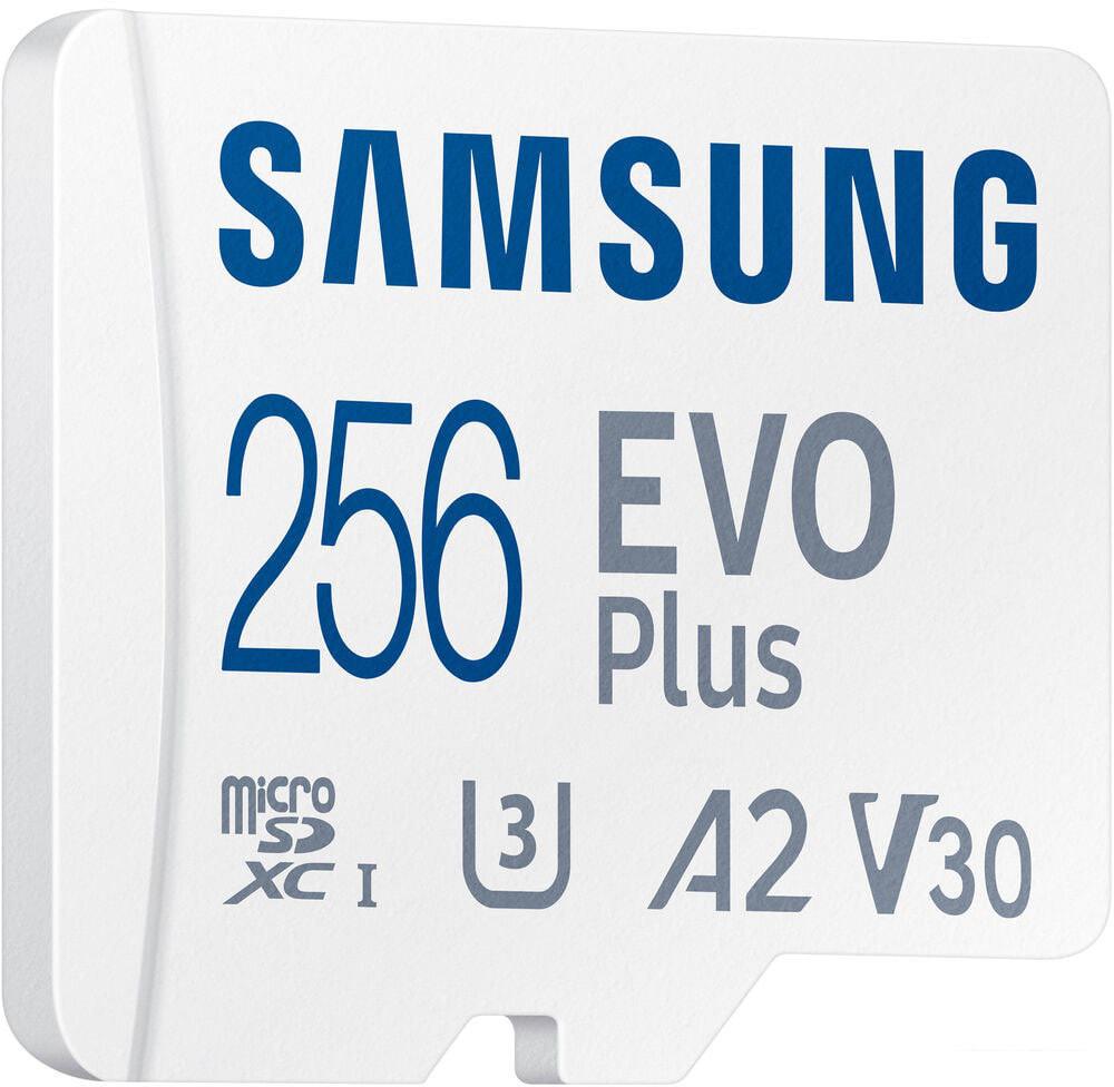 Карта памяти Samsung EVO Plus 2021 microSDXC 256GB (с адаптером)