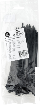 Стяжка для кабеля Cablexpert NYT-150x3.6B (100 шт.)