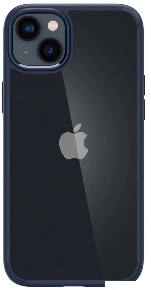 Чехол для телефона Spigen Ultra Hybrid для iPhone 14 ACS05045 (прозрачный/синий)