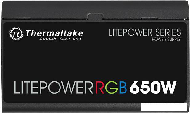 Блок питания Thermaltake Litepower RGB 650W LTP-650AL2NK