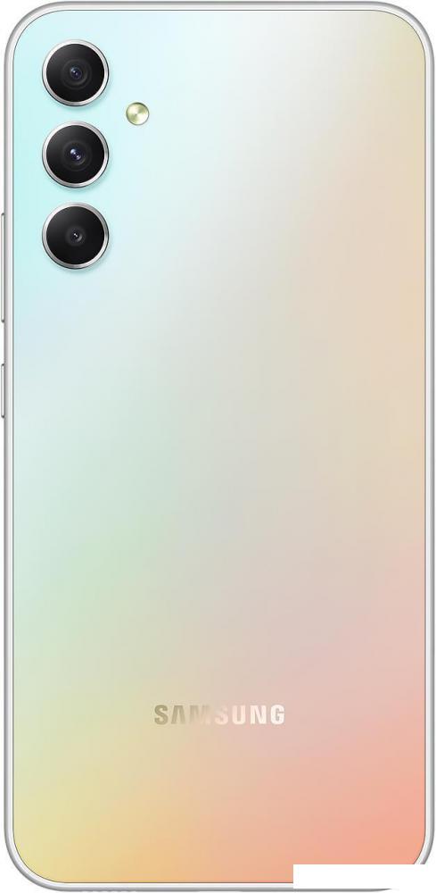Смартфон Samsung Galaxy A34 5G SM-A346E/DSN 6GB/128GB (серебристый)