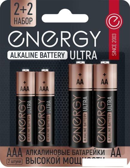Батарейка Energy Ultra LR6+LR03/4B АА+ААА 104981