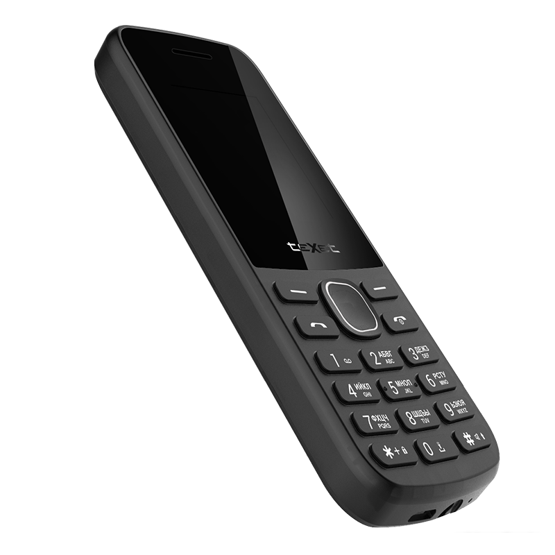 Кнопочный телефон TeXet TM-117 (черный)