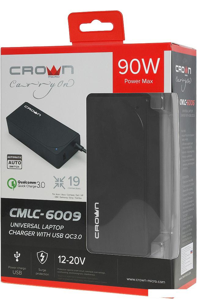 Сетевое зарядное CrownMicro CMLC-6009