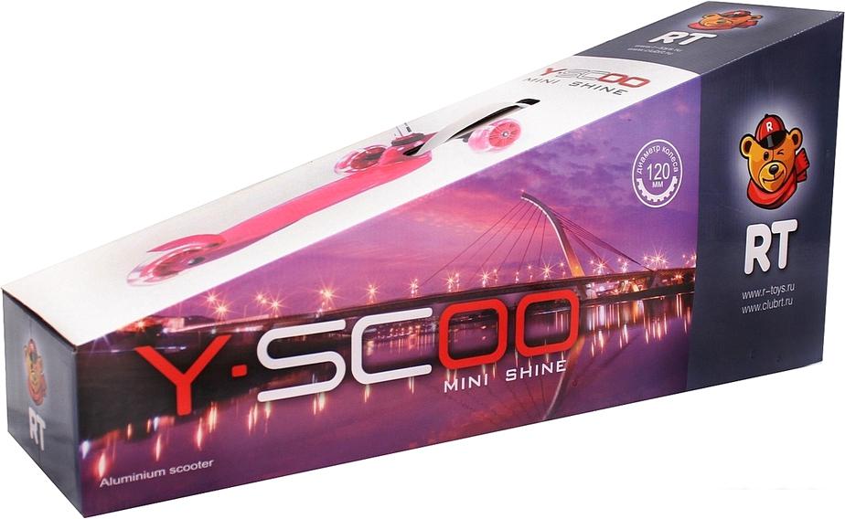 Трехколесный самокат Y-Scoo Mini Shine A5 (красный)