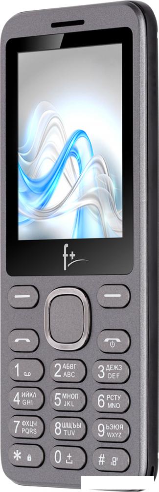 Кнопочный телефон F+ S240 (темно-серый)
