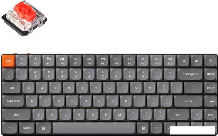 Клавиатура Keychron K3 Max RGB K3M-B1-RU (Gateron Low Profile Red)