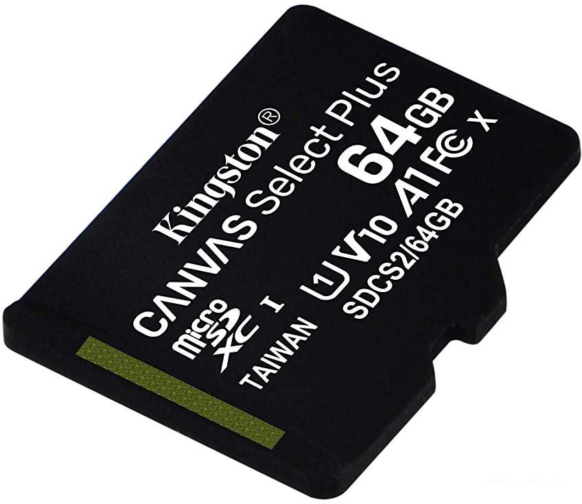 Карта памяти Kingston Canvas Select Plus microSDXC 64GB