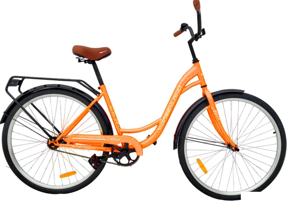 Велосипед Greenland Alice 28 2024 (оранжевый)