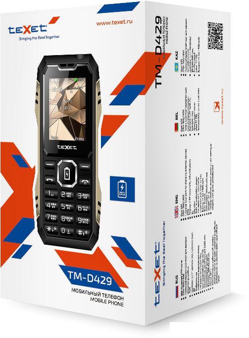 Кнопочный телефон TeXet TM-D429 (черный)