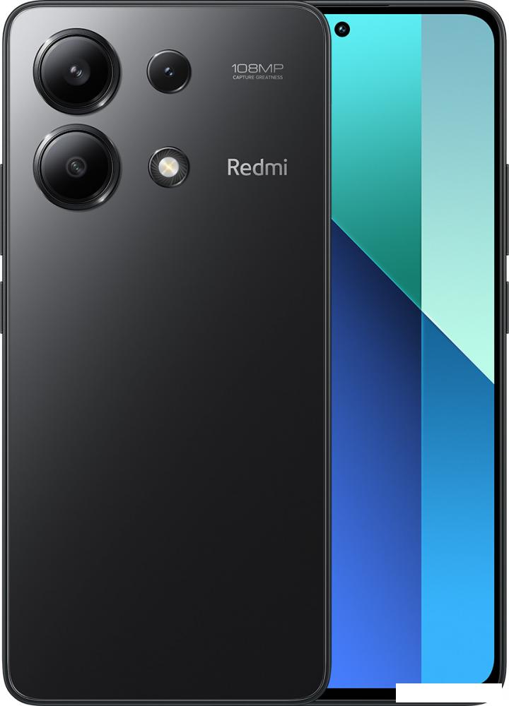 Смартфон Xiaomi Redmi Note 13 8GB/256GB с NFC международная версия (полуночный черный)