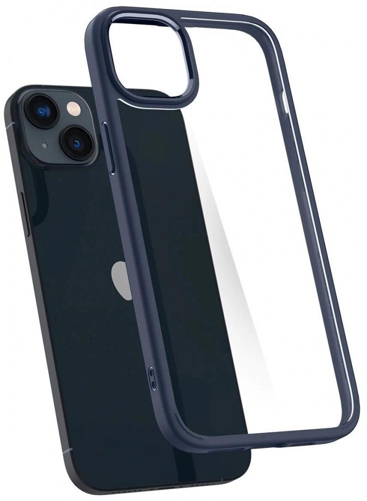 Чехол для телефона Spigen Ultra Hybrid для iPhone 14 ACS05045 (прозрачный/синий)