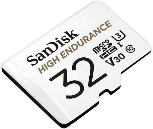 Карта памяти SanDisk High Endurance microSDHC SDSQQNR-032G-GN6IA 32GB (с адаптером)