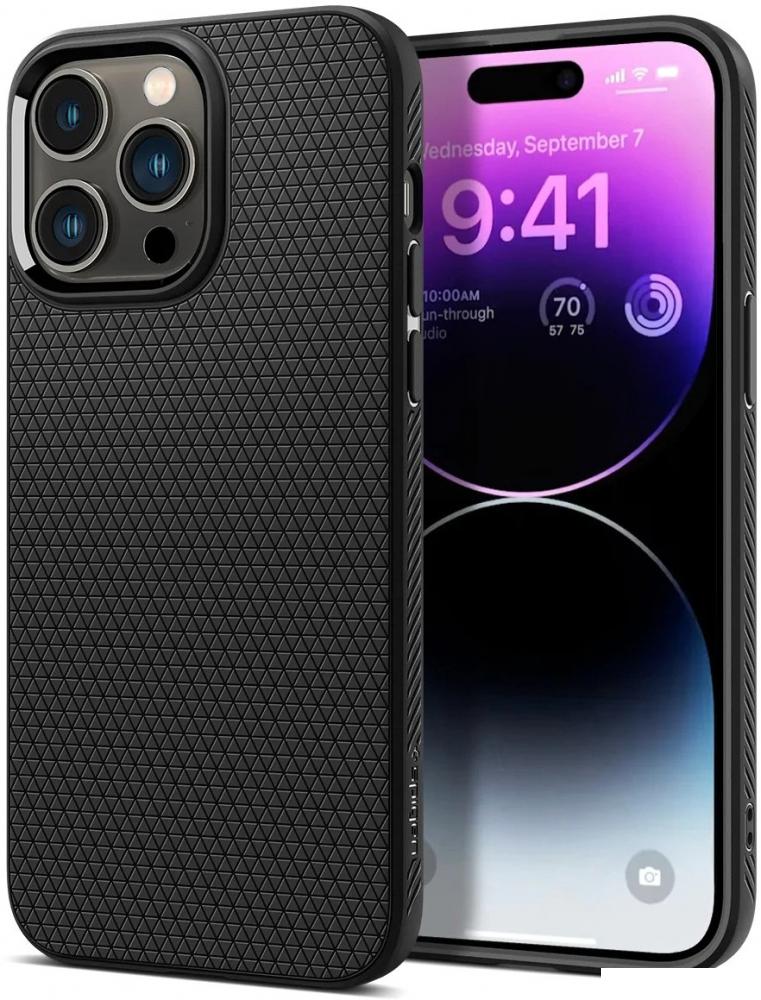 Чехол для телефона Spigen Liquid Air для iPhone 14 Pro ACS04957 (черный)