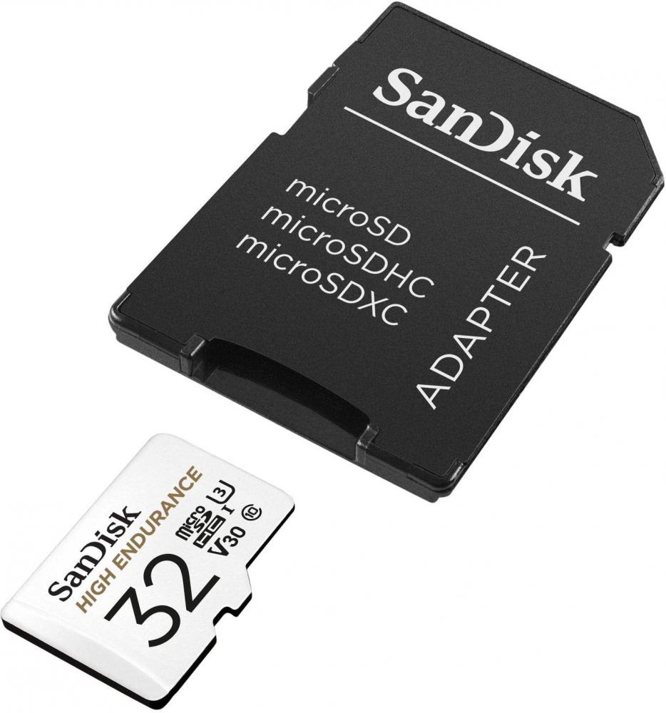 Карта памяти SanDisk High Endurance microSDHC SDSQQNR-032G-GN6IA 32GB (с адаптером)