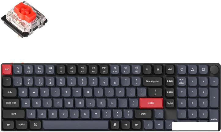 Клавиатура Keychron K17 Pro K17P-H1-RU (Gateron Low Profile Red)