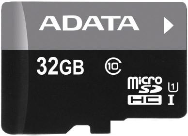 Карта памяти ADATA Premier microSDHC UHS-I U1 (10 Class) 32 Gb (AUSDH32GUICL10-RA1)