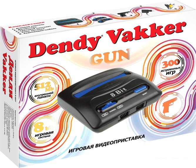 Игровая приставка Dendy Vakker (300 игр + световой пистолет)