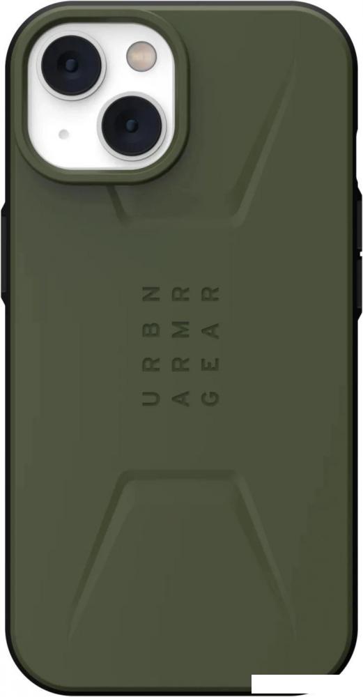 Чехол для телефона Uag для iPhone 14 Civilian for MagSafe Olive 114036117272