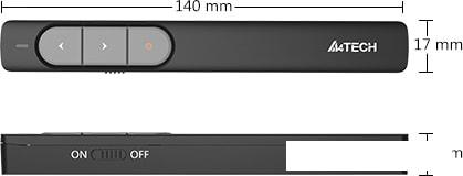 Пульт ДУ A4Tech Wireless Laser Pen LP15 (белый)