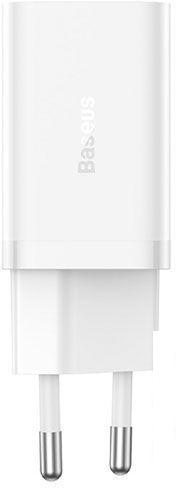 Сетевое зарядное Baseus GaN5 Pro Fast Charger C+C 40W CCGP180102 (белый)